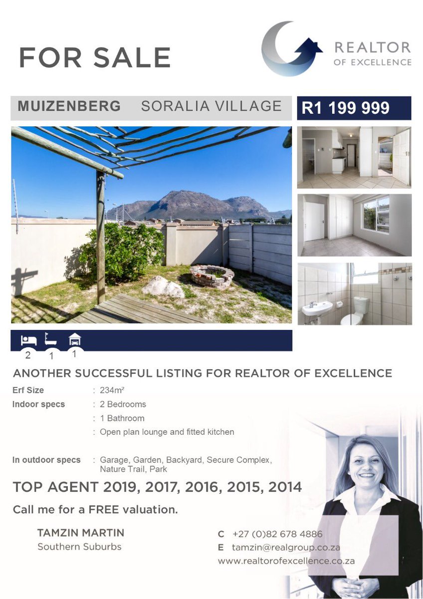 🏡 For Sale! 🏡

🔑 #Muizenberg
🔑 #Investments
🔑 #RealtorOfExcellence
🔑 #PropertyInvestment
🔑 #Property
🔑 #RealEstate
🔑 #ForSaleByTamzin