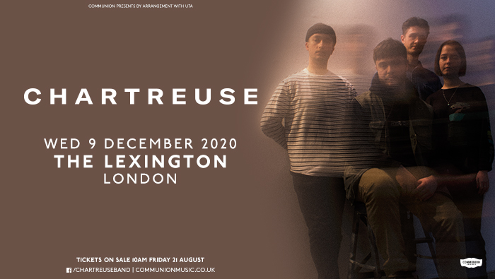 JUST ANNOUNCED: @Chartreuse are playing a headline show at London’s <a href="/thelexington/">The Lexington</a> on Wednesday 9th December. Tickets on sale 10am tomorrow here: tix.to/Chartreuse