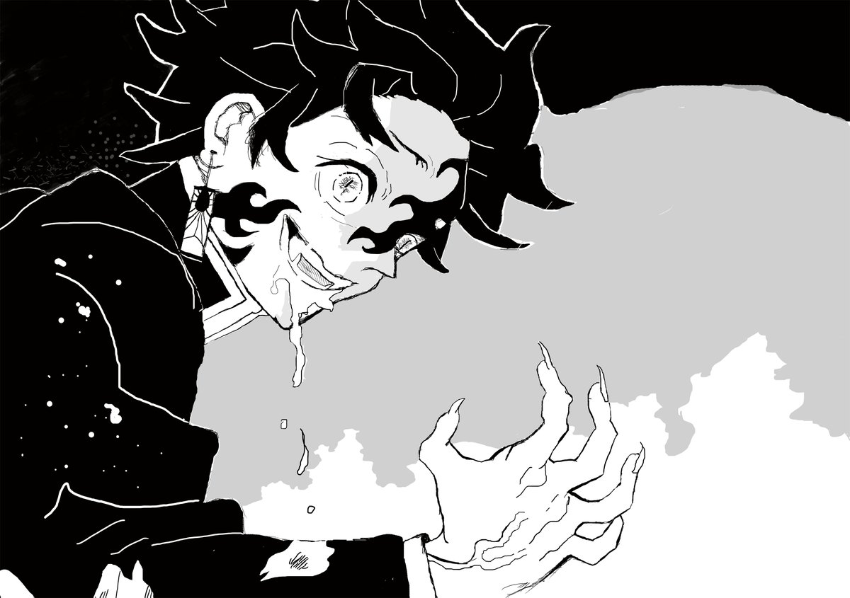 Akhenaton De Leon on X: Demon King tanjiro(manga panel redraw) spread my  PSbreathing ill give u sample of my blood hehe #tanjiro #DemonSlayer #鬼滅の刃   / X