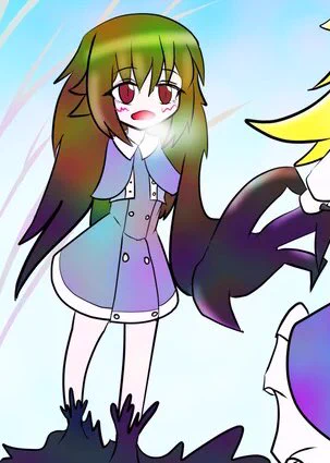 カラーにすると濁っていたり逆に透き通っていたりする子です 