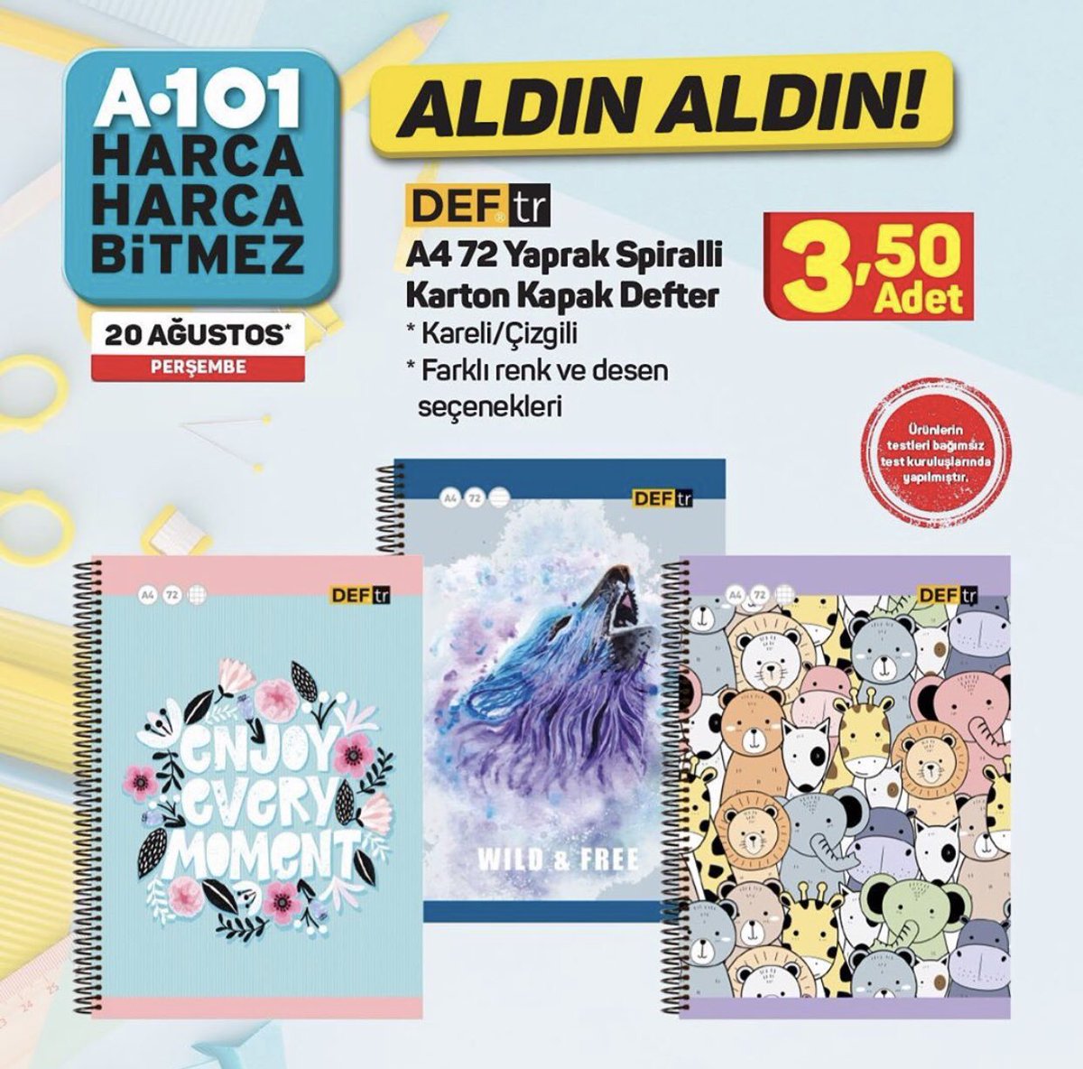 Okuldan önce haydi A101’e📒 ✏️ A’dan Z’ye çeşit çeşit okul malzemeleri, uygun fiyatlarla A101’de! 🎒🔔BYZ’den Söylemesi!😉
<a href="/A101iletisim/">A101İletişim</a> 

#ByzOutlet #Avm #AlısverisinHerRengi  #A101 #Okul #Kalem #Çanta #İndirim #AldınAldın