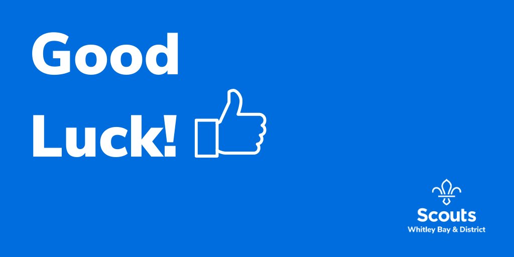 Good luck to all of our members getting their GCSE results today from everyone in #WhitleyBayScouts 👏👏  #gcseresultsday #SkillsForLife
