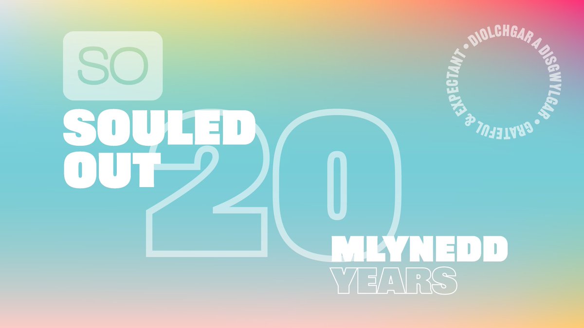 20 mlynedd o Souled Out – ond yn fwy na hynny, 20 mlynedd o ffyddlondeb Duw a’i waith yn ein plith.

20 years of Souled Out – but more than that, 20 years of God’s faithfulness and his work in our midst.

youtu.be/JU2Ds_G121o