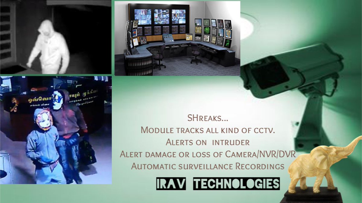 i_irav's tweet image. SHreaks.. A contingent AI solutions for CCTV surveillance.. iRav.in #irav #SHreaks