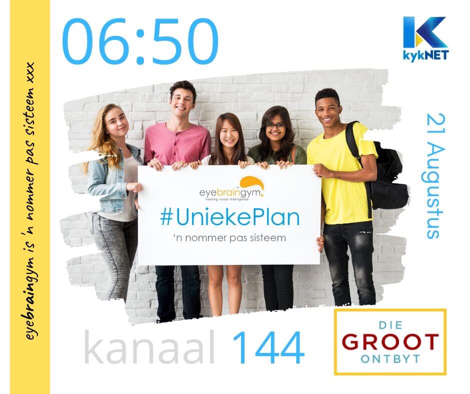 eyebraingym's tweet image. Eyebraingym is ŉ nommer pas sisteem!
Maak seker jy sien die gesprek op die Groot Ontbyt en vind meer uit oor eyebraingym, lees, en vele meer! 
Sien julle 21 Augustus 06:50 op 144
#LeesIsLekker
#eyebraingym
#lectorsa
#DieGrootOntbyt
#OnlineCourse