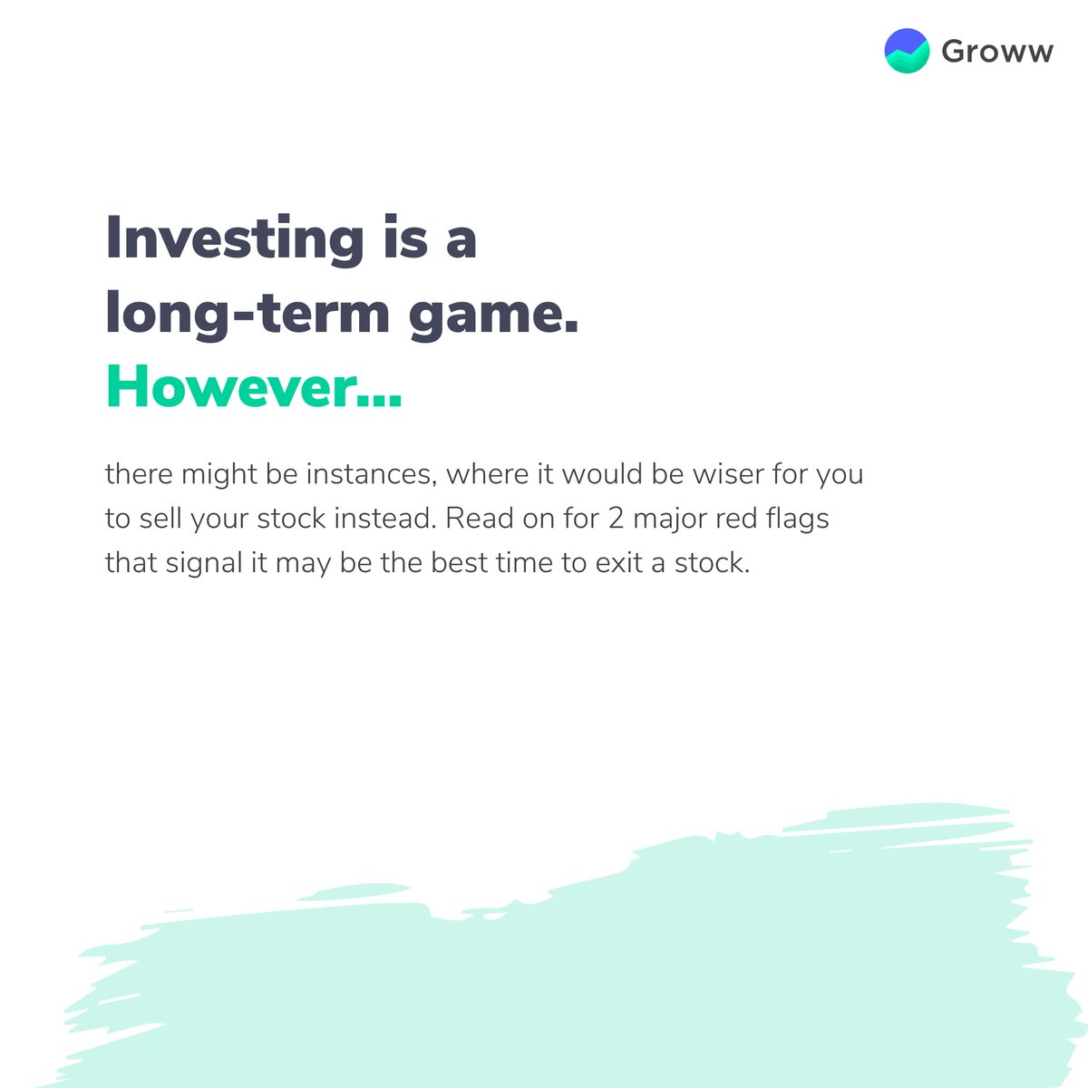 (1/3)Read more on:  https://groww.in/blog/what-is-the-right-time-to-exit-a-stock/