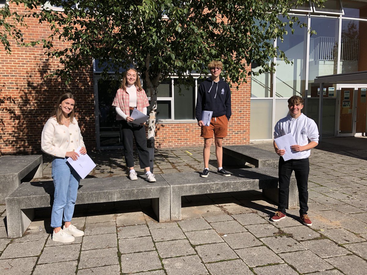 We're delighted to see our students receiving their GCSEs this morning. Following a very challenging few months we wish them all the best in the next stage of their education and their future employment. Congratulations to all!
Seen here, Ben, Lottie, Megan &amp; Asher
#GCSEresults