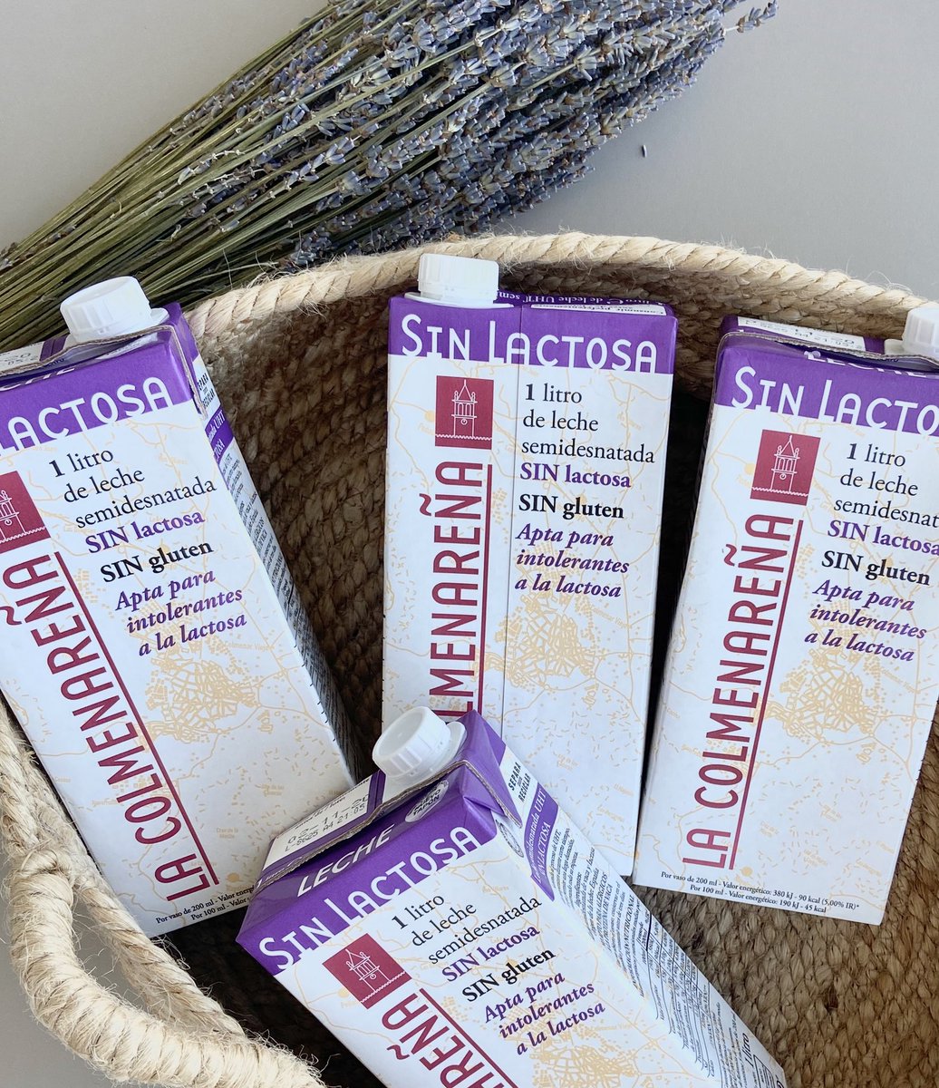 lacolmenarena's tweet image. ¿Intolerante a la lactosa? Porque no tienes que perderte el sabor y los beneficios de nuestra leche👉🏻 tenemos el tipo de leche que necesitas: Leche sin lactosa, sin gluten y semi desnatada #LaColmenareña. 💜Lo mejor de la #SierradeMadrid a tu mesa. 
#sinlactosa #lechesinlactosa