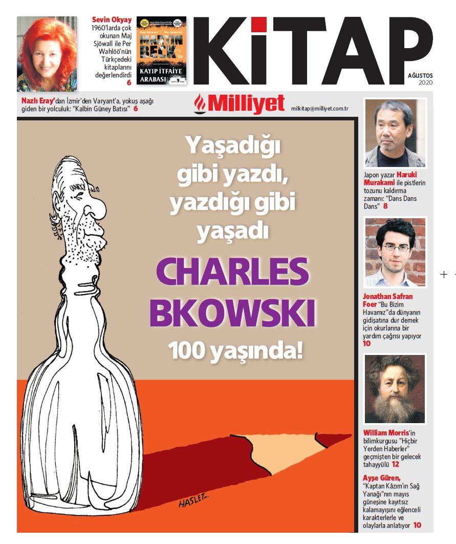 Bundan 100 yıl önce dünyaya geldi ve edebiyat dünyasına damga vurdu: Charles Bukowski <a href="/Milliyet_Kitap/">Milliyet_Kitap</a>'ta