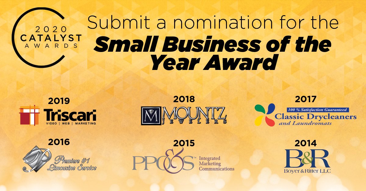 The Small Business of the Year Award honors a small business that demonstrates staying power, innovation and has a strong commitment to the community. Read more about this award and others, plus submit a nomination, at harrisburgregionalchamber.org/catalystawards/.