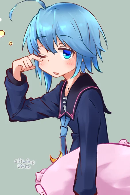 水無月ちゃんの貴重なおねむ姿
#艦これ版深夜の真剣お絵描き60分一本勝負
#艦これ版真剣お絵描き60分一本勝負_20200820
#水無月 
