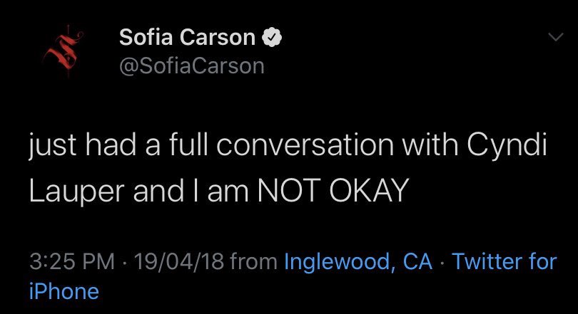 ➤ Follow  @SofiaCarson for more, because she is fangirling all the time