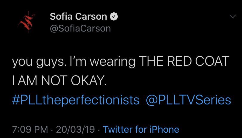 ➤ Follow  @SofiaCarson for more, because she is fangirling all the time