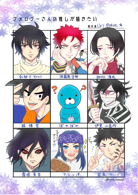 #フォロワーさんの推しが描きたい
上手く描けなくて申し訳ない気持ちばっかり募ってなんかすみま千円…リプライありございました?❤️ 