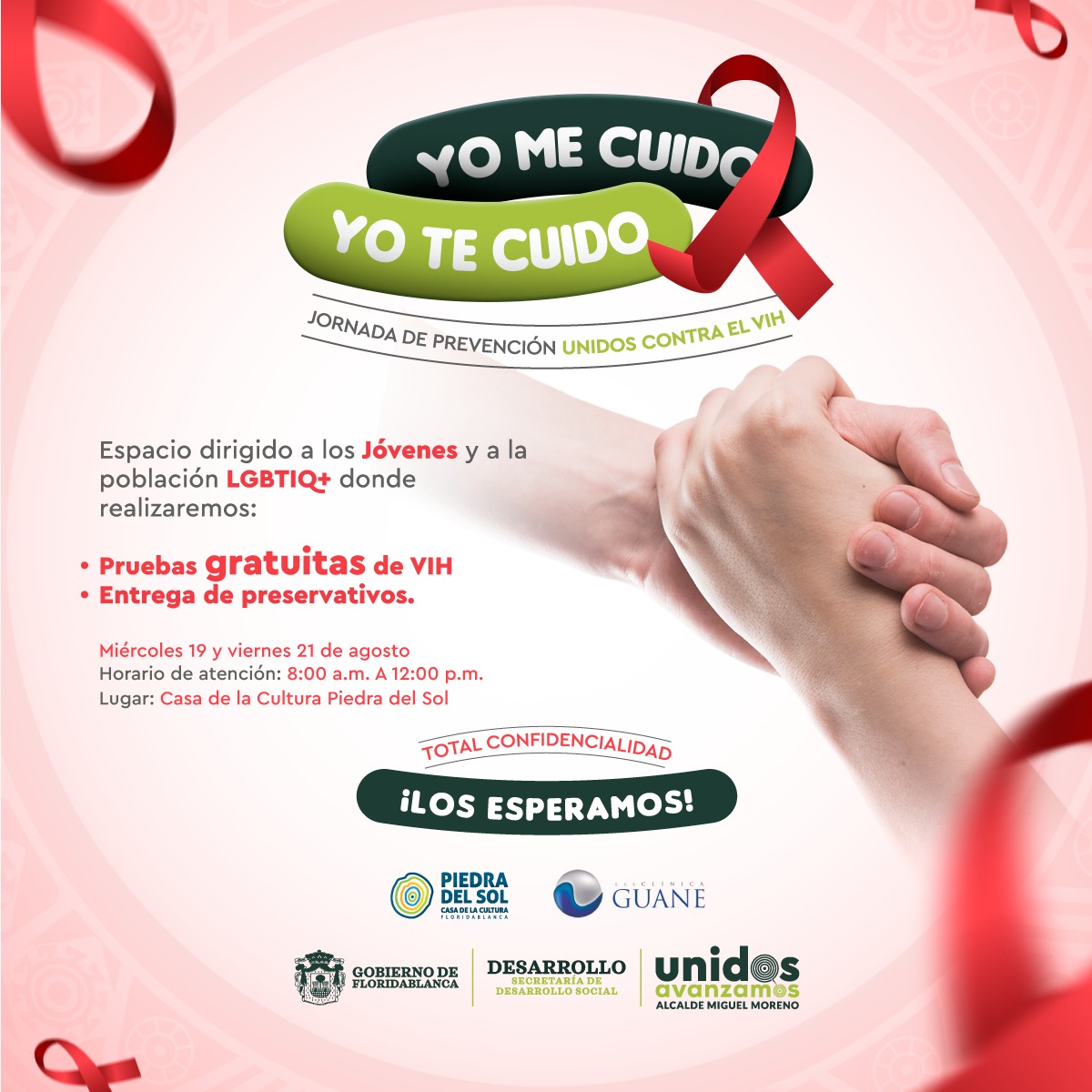 Alcaldía de Floridablanca på Twitter: "Jóvenes de Floridablanca, y toda la  población LGBTIQ+, cuidar de su salud previniendo enfermedades como el VIH  es vital para que continúen construyendo nuestro futuro. Los invitamos