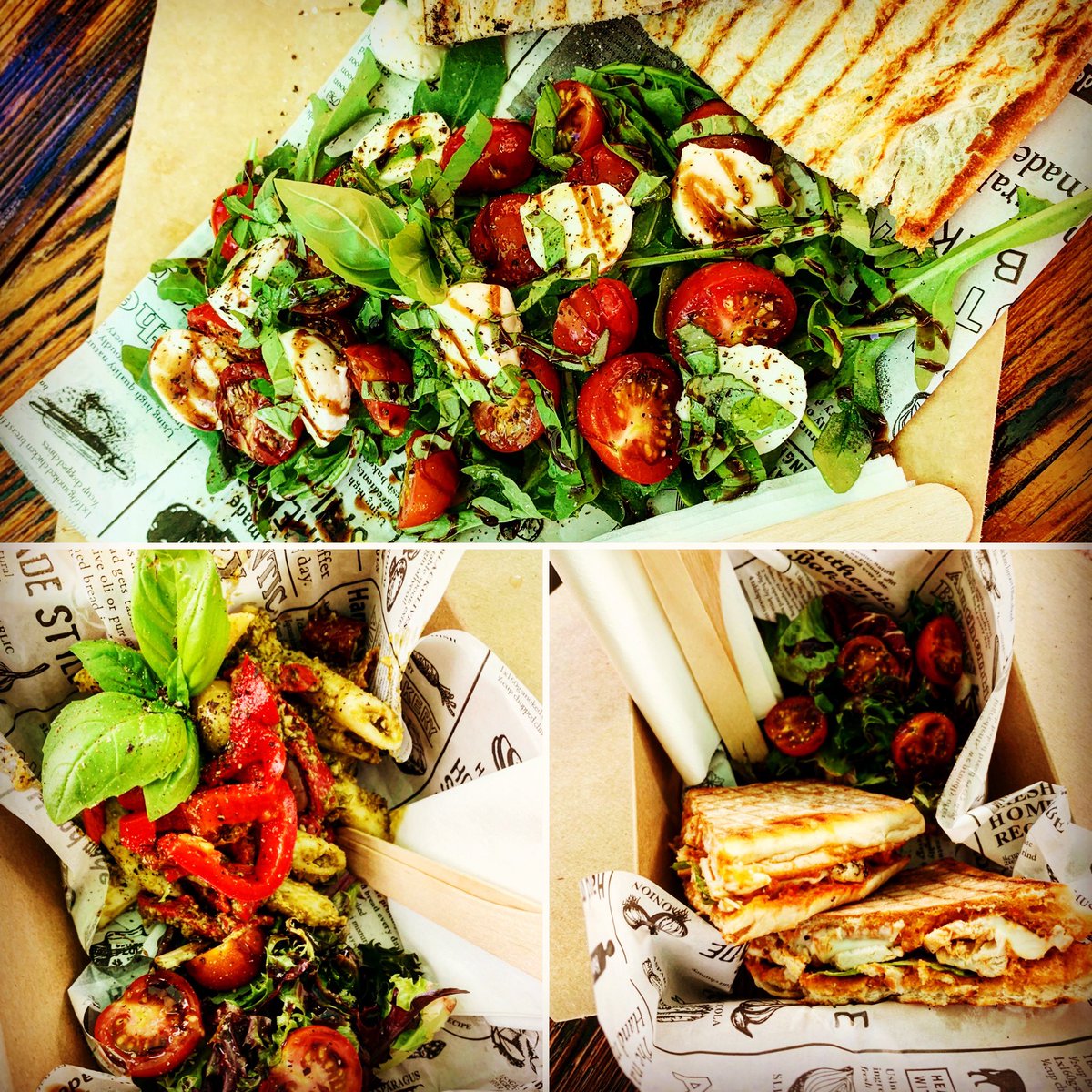 mertonapp's tweet photo. Summer is Here! We have kept this quiet for far too long. We now serve tasty Toasted Ciabatta Sandwiches, Smoked Ham &amp; Cheddar, BBQ Pulled Pork, Roasted Chicken &amp; Red Pesto, Daily Pasta Salad specials, Greek Salad, Mr Barrick’s Pork Pies with Piccalilli, Ploughman’s Lunch till 7 https://t.co/wm1NZnpCFO