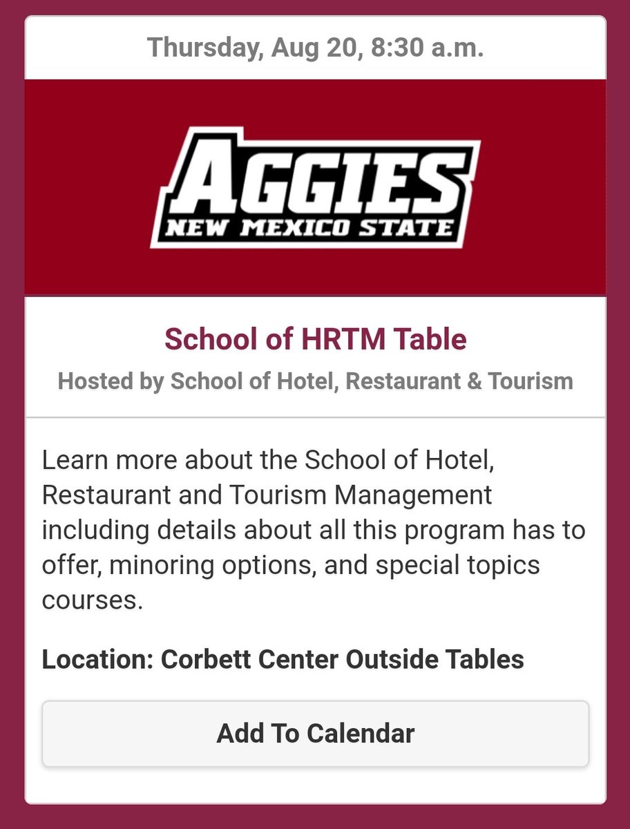 HRTMNMSU's tweet photo. We're here outside Corbett Center to answer your questions about the School of Hotel, Restaurant and Tourism Management. Get information touch free with our QR codes! #nmsuhrtm #NMSUReady #Fall2020semester https://t.co/BF3pU9jrJj
