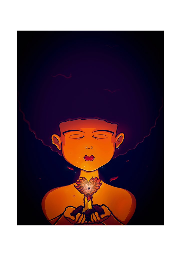 sima_agency's tweet photo. This artwork is inspired by house record, Afrika by @DacapoSA &amp; Tshepo King

The artwork tells the story of the beautiful continent that is Africa and how it has beautiful natural resources it shares, with love, with the rest of the world. 

🎨 : @mpho_mosola 

#mphomosola #art https://t.co/HJrWrX60AA