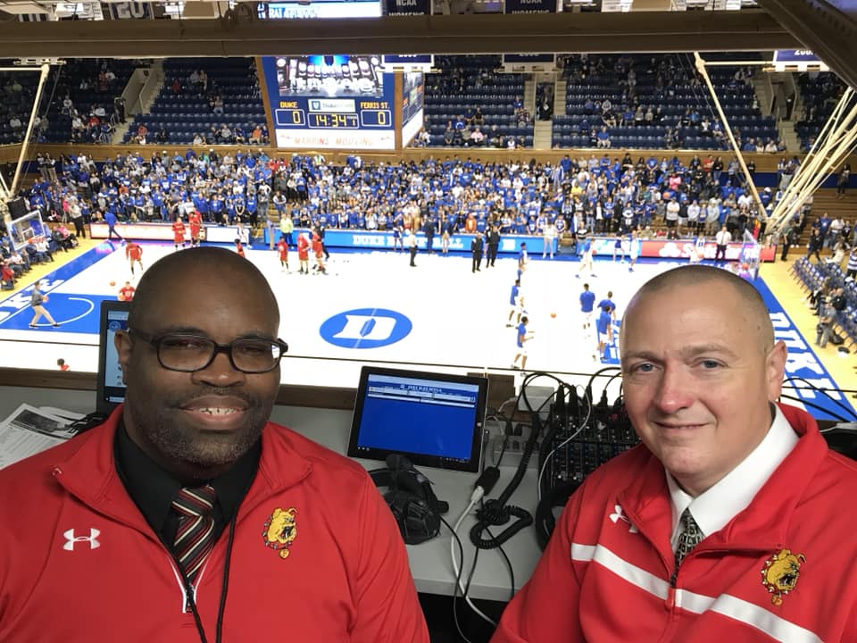 ferrisathletics's tweet photo. In honor of #NationalRadioDay, we give a big thank you to all the fans that tune us in each and every game along with our flagship broadcaster partner @Sunny973 on the Bulldog Sports Network! @bentleyrferris @sandygholston @WattHarrison https://t.co/zgaDc7iRrS