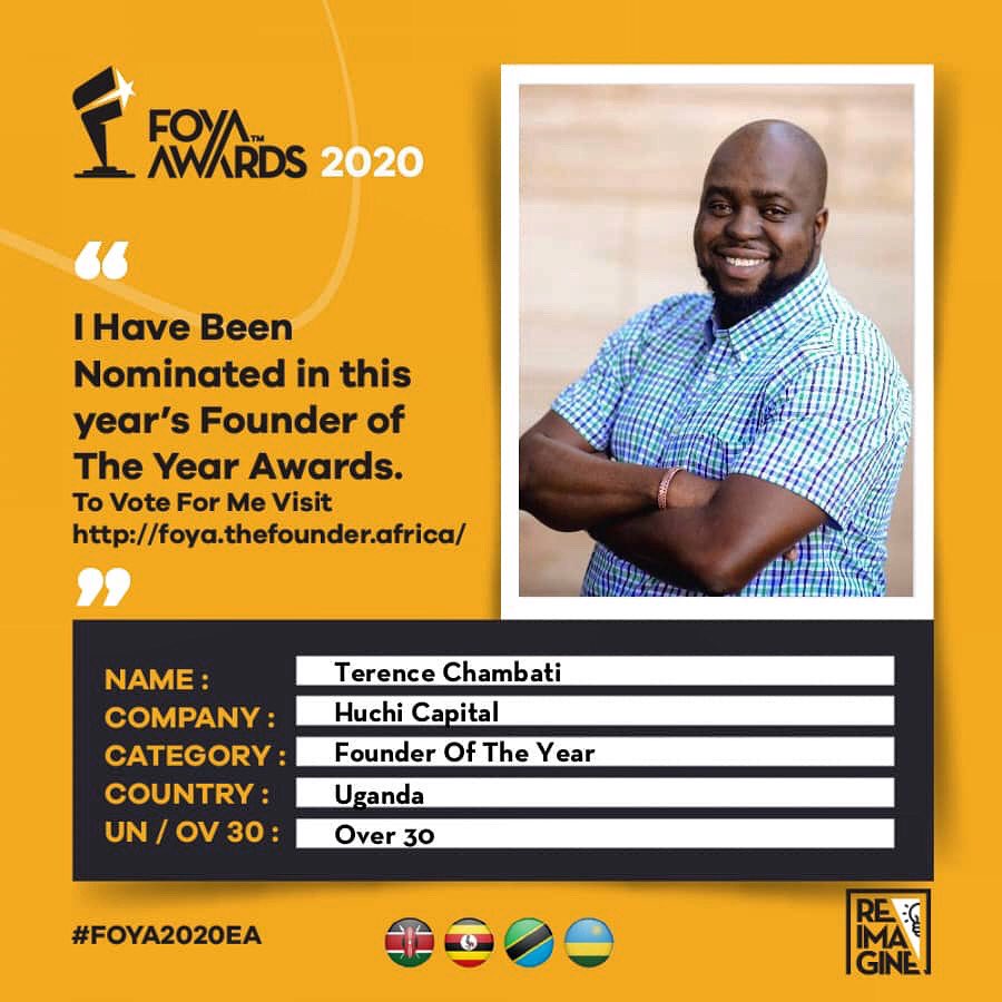 Thank you for the recognition, nomination and votes for our CEO <a href="/TCwamambo/">Terence Chambati®</a> . We all have a part to play on this journey.  

Voting link —> foya.thefounder.africa/uganda/founder…