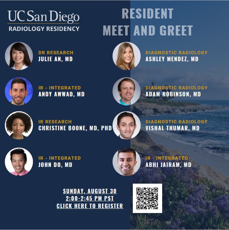 Great opportunity for all #futureradres to learn about our awesome program and get prepared for application season in general! Register at go.ucsd.edu/2Yk8SWd <a href="/SIRspecialists/">Society of Interventional Radiology</a> <a href="/SIRRFS/">SIR RFS</a>