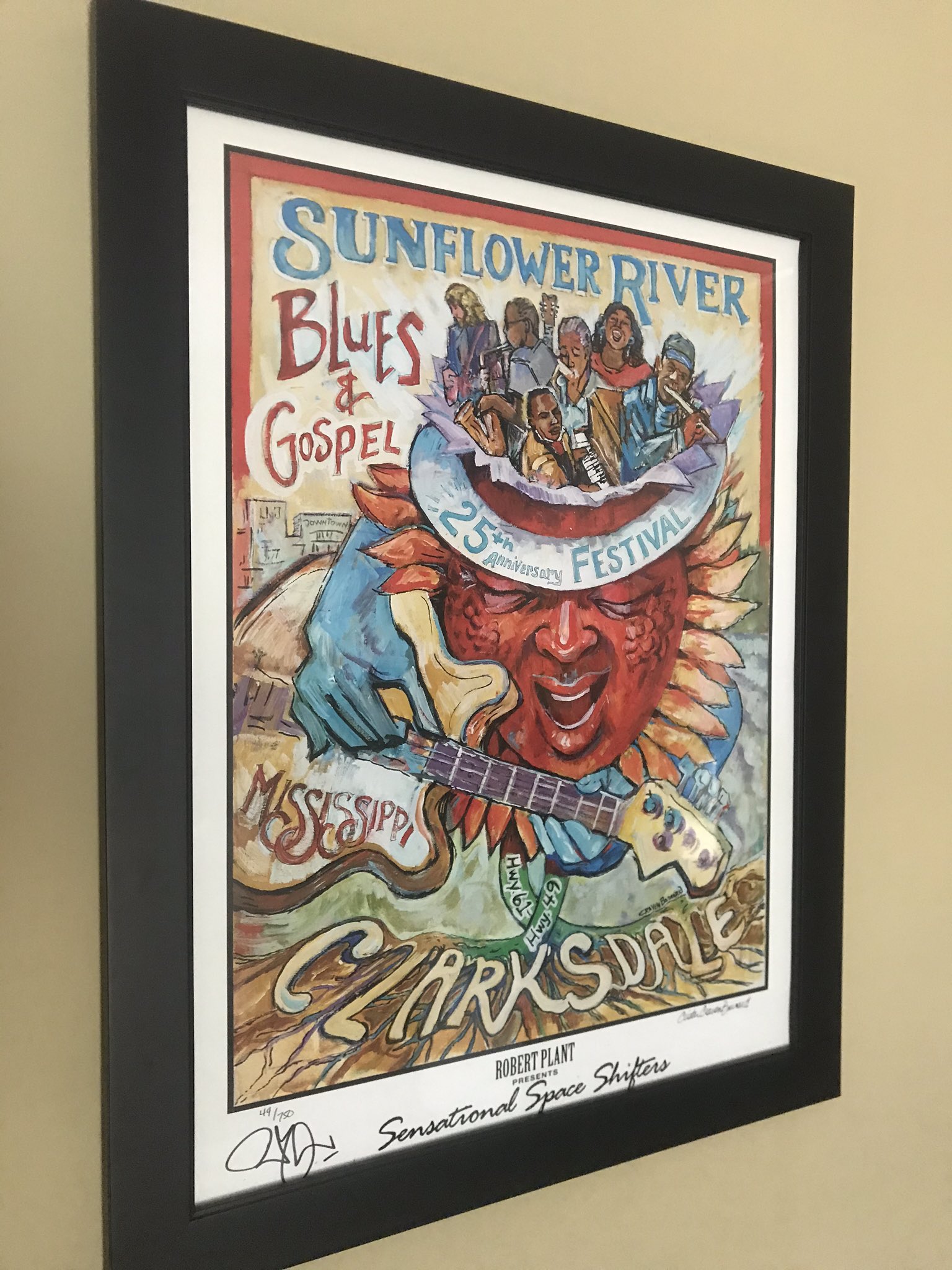Happy Birthday Robert Plant and thx for the nice visit and signing my poster 
