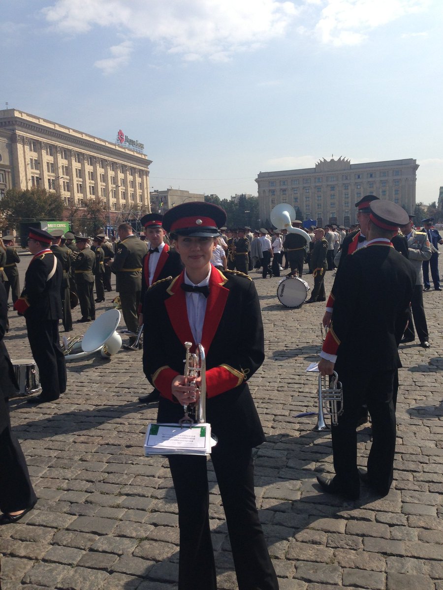 4/11. I'd travelled there with  @brasswales. We were lucky to be one of the few civilian bands to perform in the celebrations.  #music  #brassband  #musician