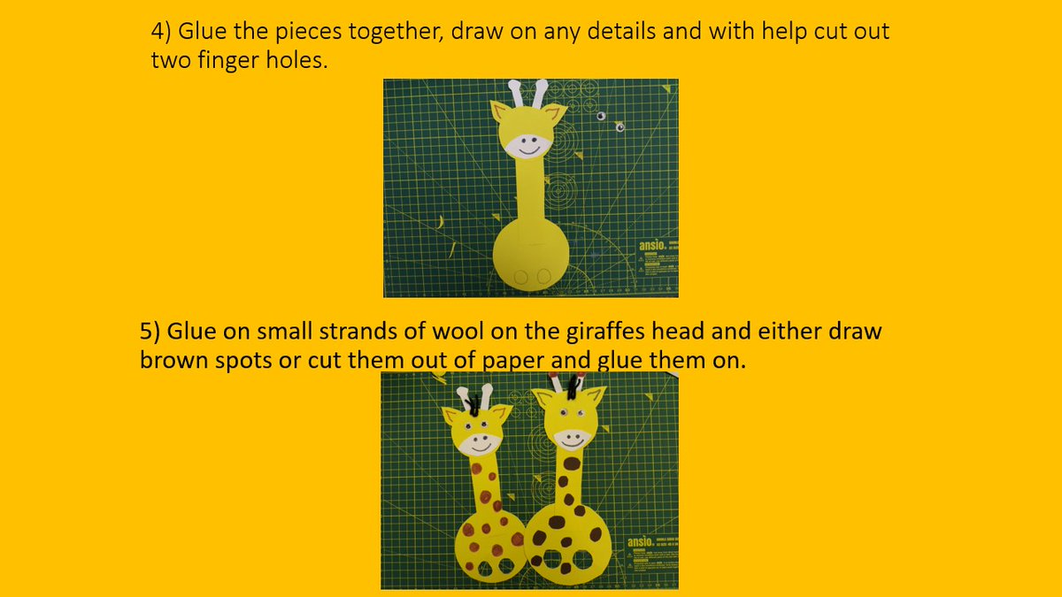 Get creating making a finger puppet, based on the summer reading challenge character Merry the giraffe. #Seaton #Lovelibraries 
#Sillysquad #SRC