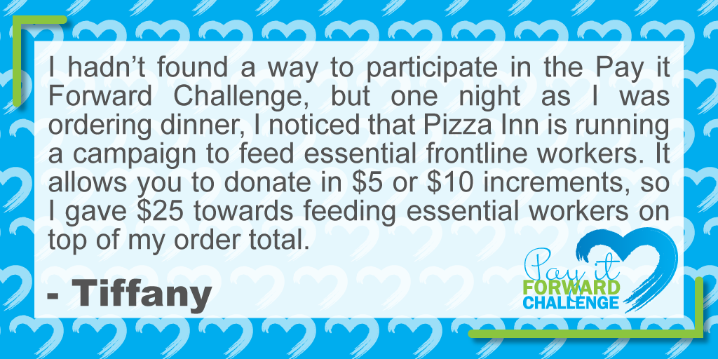 ResourceOneCU's tweet photo. R1 employees came together to participate in a Pay it Forward Challenge. During this time, employees performed acts of kindness within their communities. We asked our employees to share their good deeds; here is one of their stories. #PeopleHelpingPeople #CUsCareChallenge https://t.co/yQ095Ws3Ng