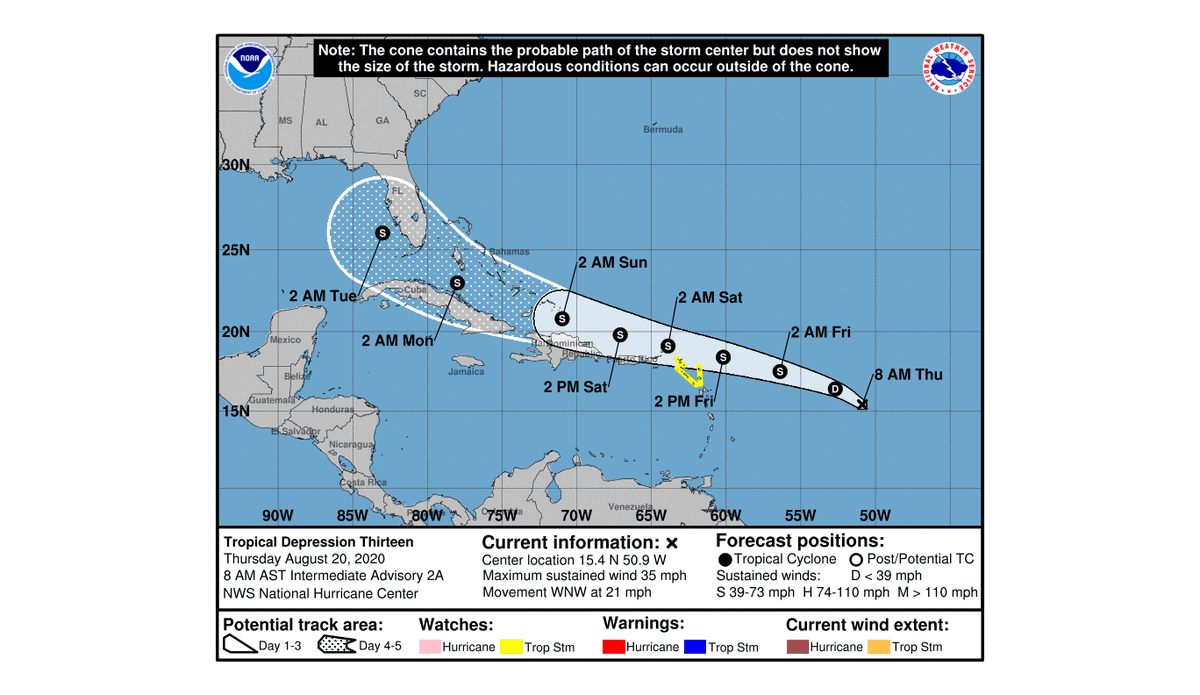 clt_stories's tweet photo. TD Thirteen Could Become Hurricane And Sweep Through The Carolinas Next Week https://t.co/8TaT6lxife https://t.co/INM0ytCcAZ