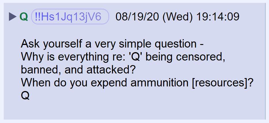 5) Why are multi-billion dollar companies expending massive resources to shut down a so-called fringe conspiracy?What threat does Q pose to them?