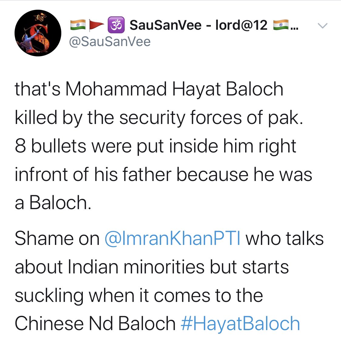 Indian Accts have been active using the unfortunate killing of  #HayatBaloch in Turbat to defame the institution of Balochistan FC with trends #JusticeForHayatBaloch & #JusticeForHayathBalochThose wondering what could’ve led to such an incident, let me explain:Thread /1