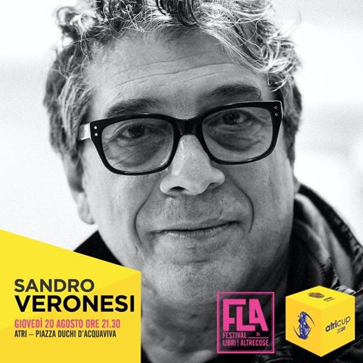 atri_cup's tweet photo. 🟡 Stasera 20 agosto 2020 
Sandro Veronesi, scrittore di fama internazionale, autore di “Colibrì” vincitore dello Strega 2020 per la seconda volta in carriera.
.
Per accedere all'evento gratuito prenotazione su:
https://t.co/izHuV2Nmoy.
. 
#atricup2020 #atri #abruzzo #eventi https://t.co/bwniM8XX6n
