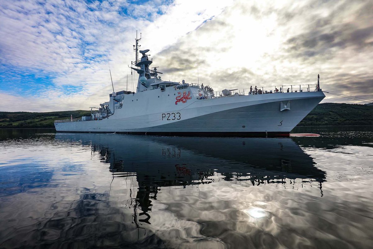 RoyalNavy's tweet photo. Ready for action! ⚓ @hms_tamar Britain’s newest warship, is ready to take on duties around the globe just five months after her first crew stepped aboard.

📎Find out more: https://t.co/QFl8UA2D5j https://t.co/i6vro9QCeP