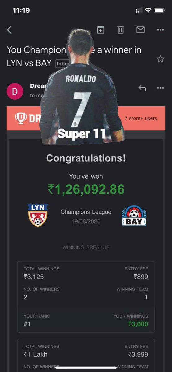 SANDYSUPERKING's tweet image. Join our channel if u wish t.me/joinchat/AAAAA… #super11 #saynotoprime #ChampionsLeague @iamsmr_7