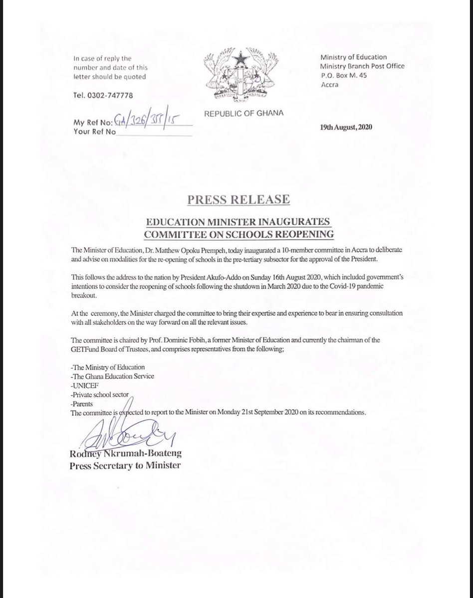 LuvFM995's tweet image. Education Minister Inaugurates
Committee on schools reopening

#LuvUpdate