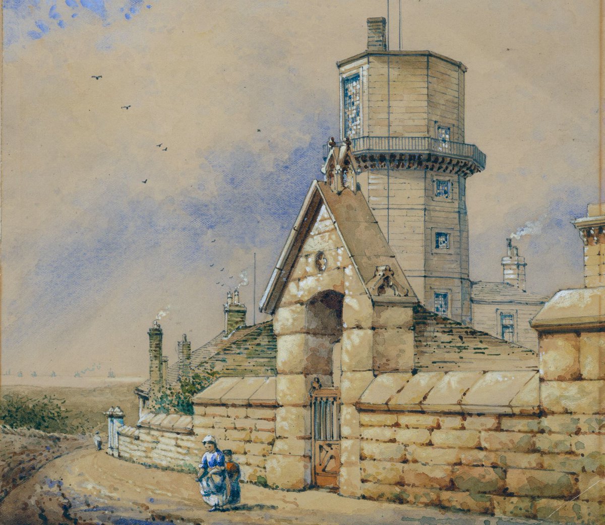WilliamsonArt_'s tweet photo. Bidston Old Observatory and Lighthouse, another rather lovely audit find by Herdman #documentationproject #storesaudit #bidston #wirral #localart #localhistorymatters #solanderboxfinds https://t.co/HZtBcvQLqJ