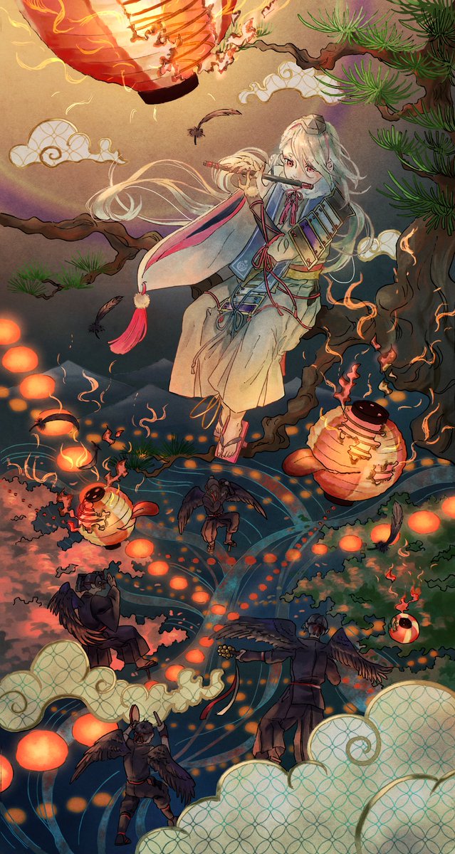 刀剣乱舞 刀剣男士と巡る四季 季節の中にいることを表現したい 薬味の浅葱のイラスト