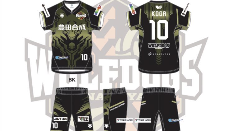 ウルフドッグス名古屋 2020-21シーズンのユニフォームデザインが決定