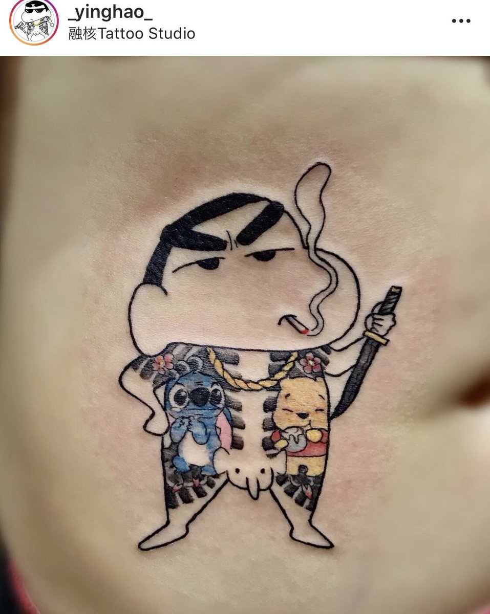 Midoriushi A Twitter 台湾のアーティスト 融核刺青の作品可愛いから見て タトゥーの入ったアニメキャラのタトゥー笑
