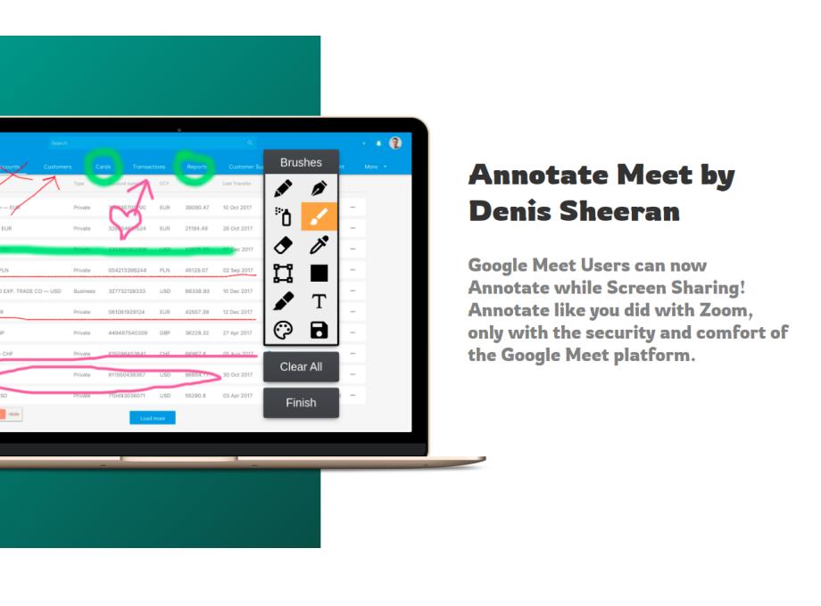 How to annotate on Google Chrome with the extension