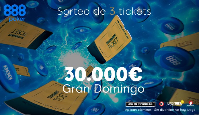 888pokerSpain's tweet photo. Refresca tu agosto ☀😎 con 1 de los 3 tickets que sorteamos

🗨️ Comenta: Voy a ganar 1 ticket al  #GranDomingo888 por la cara
🔄 Haz RT

⏰ Hasta el 23.08 a las 23:59

🔞 T&amp;C: https://t.co/N1wyNI9rSl 
https://t.co/EL9Uu2e2Cw
https://t.co/UsTWHX8ubX https://t.co/T2H6cp10bM