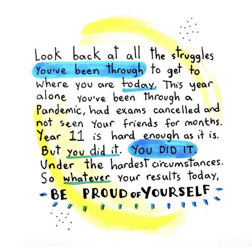 Shenley_Dance's tweet photo. Well done @ShenleyOfficial year 11! Words from @YoungMindsUK #beproud #soar #newchapter https://t.co/TjdQB8cmVN
