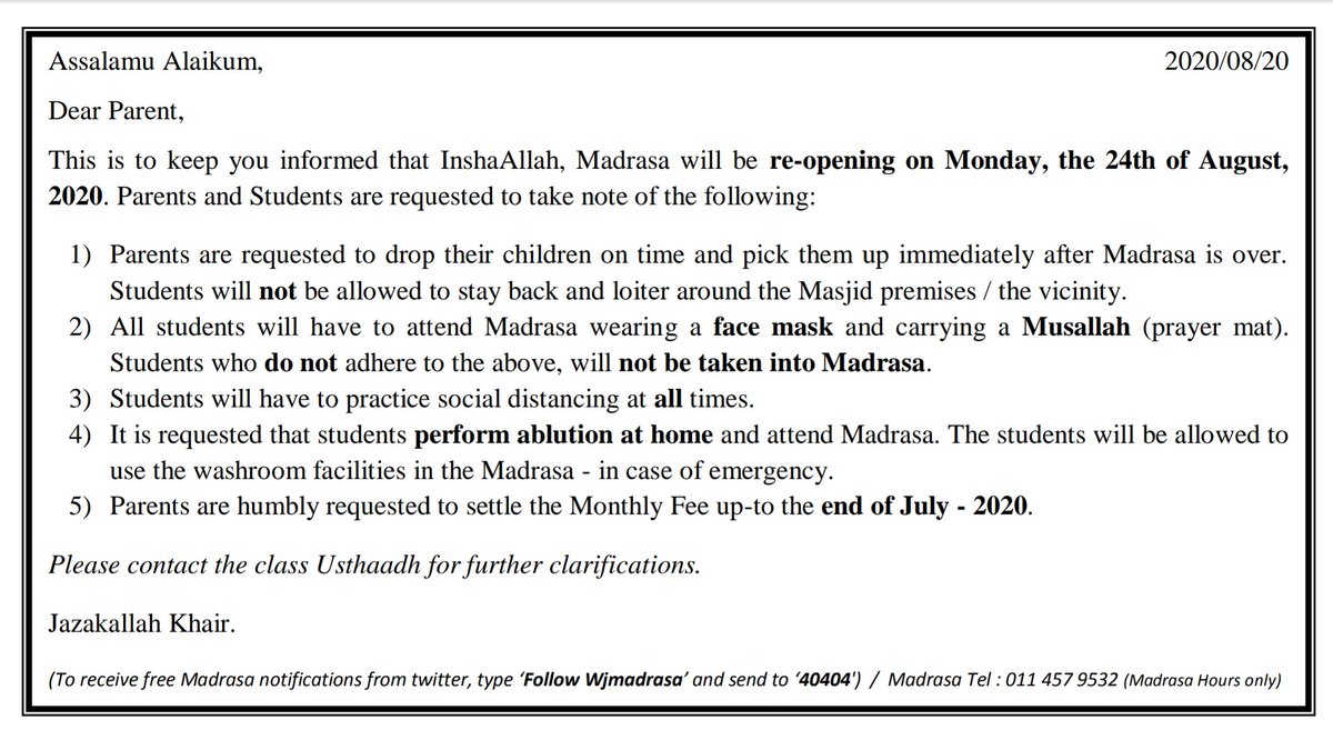 WJMadrasa's tweet photo. View notice: https://t.co/IFr2dRgPst