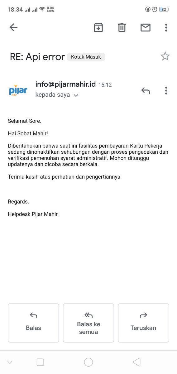 juniadi_dony's tweet image. Ternyata sedang update .. #prakerja #apierror #update
