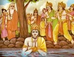 He admitted Durvasa and rcvd the punishment gladly. He decided every act of his, on the touchstone of Lord Rama's wish. He realized that this particular situation was the play of Time for him to disappear from earth. He agreed to the play of Kala and walked into the Sarayu River.