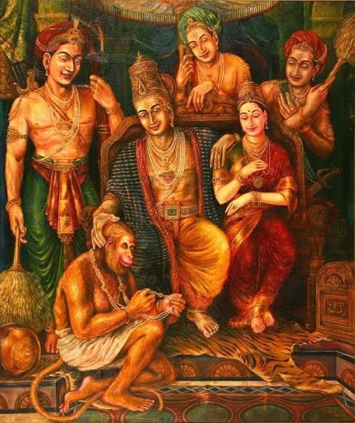 Hanuman realised that his entry into Nag Lok and his encounter with the mountain of rings was no accident. It was Lord Rama's way of telling him that he could not stop death from coming. Rama would die. The world would die. But Rama would be reborn each time the world is reborn.