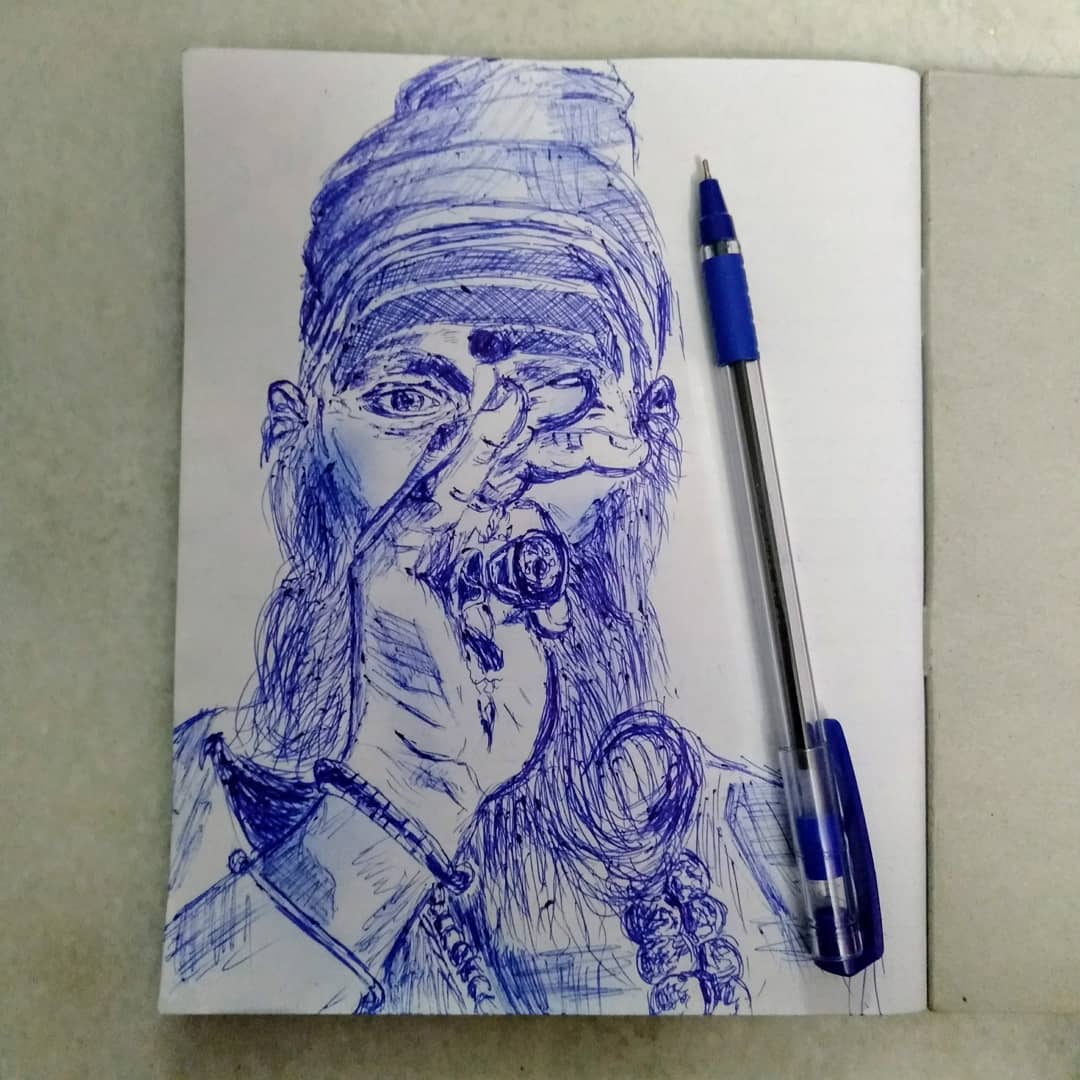 mohankrish29's tweet photo. @mohankrish29 
---
Instant Drawing.
Drawing in pen.😂💖💖
#mohan_krishnan29 #msart #pencildrawing #pencilskirt #pencilart #pencil #public #art #artbasel #publishedphotographer #artistsoninstagram #selftaught #selflearning #talent #indian_talents #tamilmemss https://t.co/I2ew0xtstv