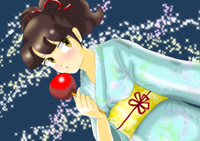 りんご飴食べたいのtwitterイラスト検索結果 古い順