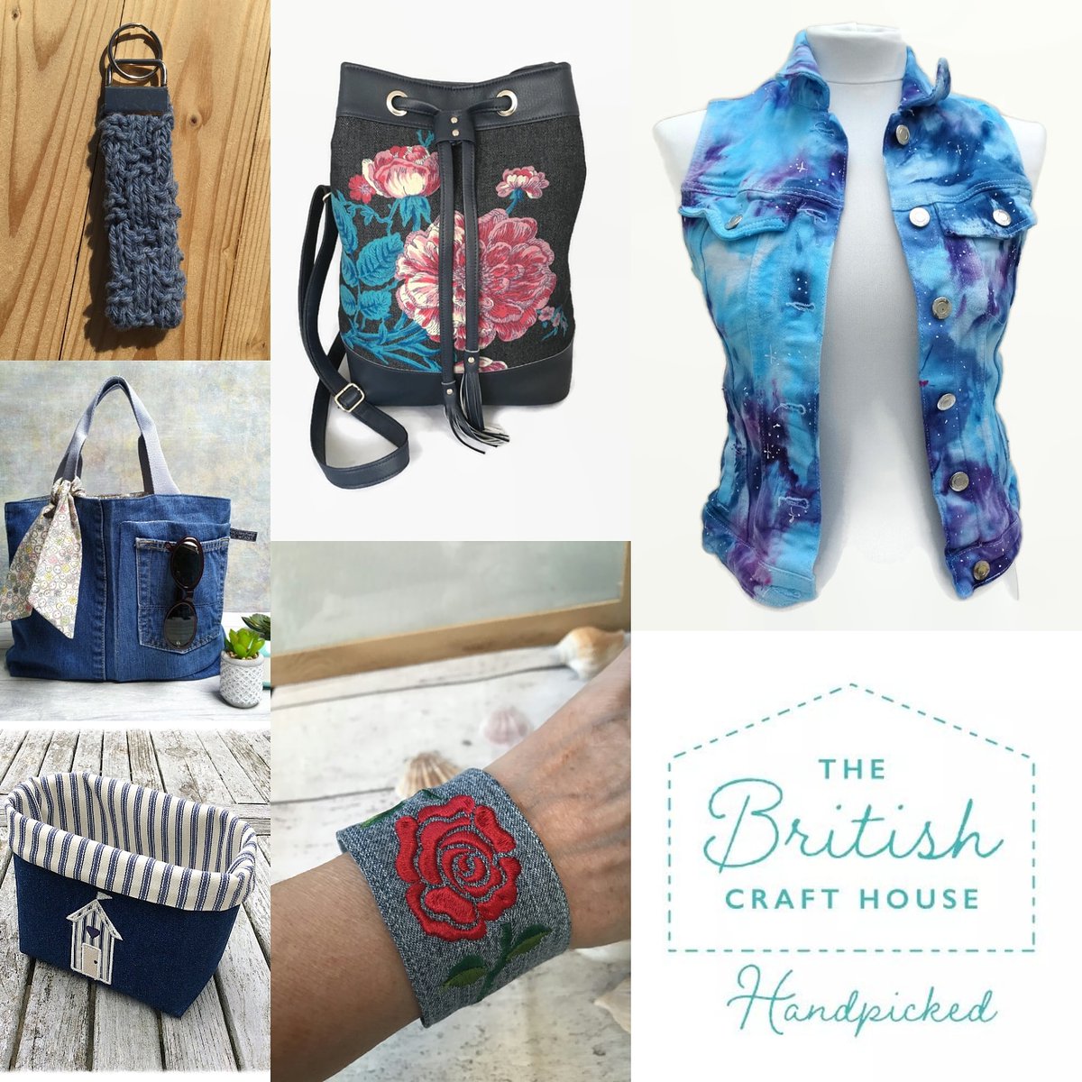 chilloutchic's tweet photo. It's #teamworkthursday on @britishcrafthouse and my theme is #denim. Look at all these goodies. 
@beesattic @knitty_gritty_handmade @heartfelt_crafts @amberlillyhandmade @renetrewern
#tbch #teamwork #thursdayvibes #thursdayteamwork #sharing #sharingthelove #britishmade https://t.co/vDdD3u8zuE